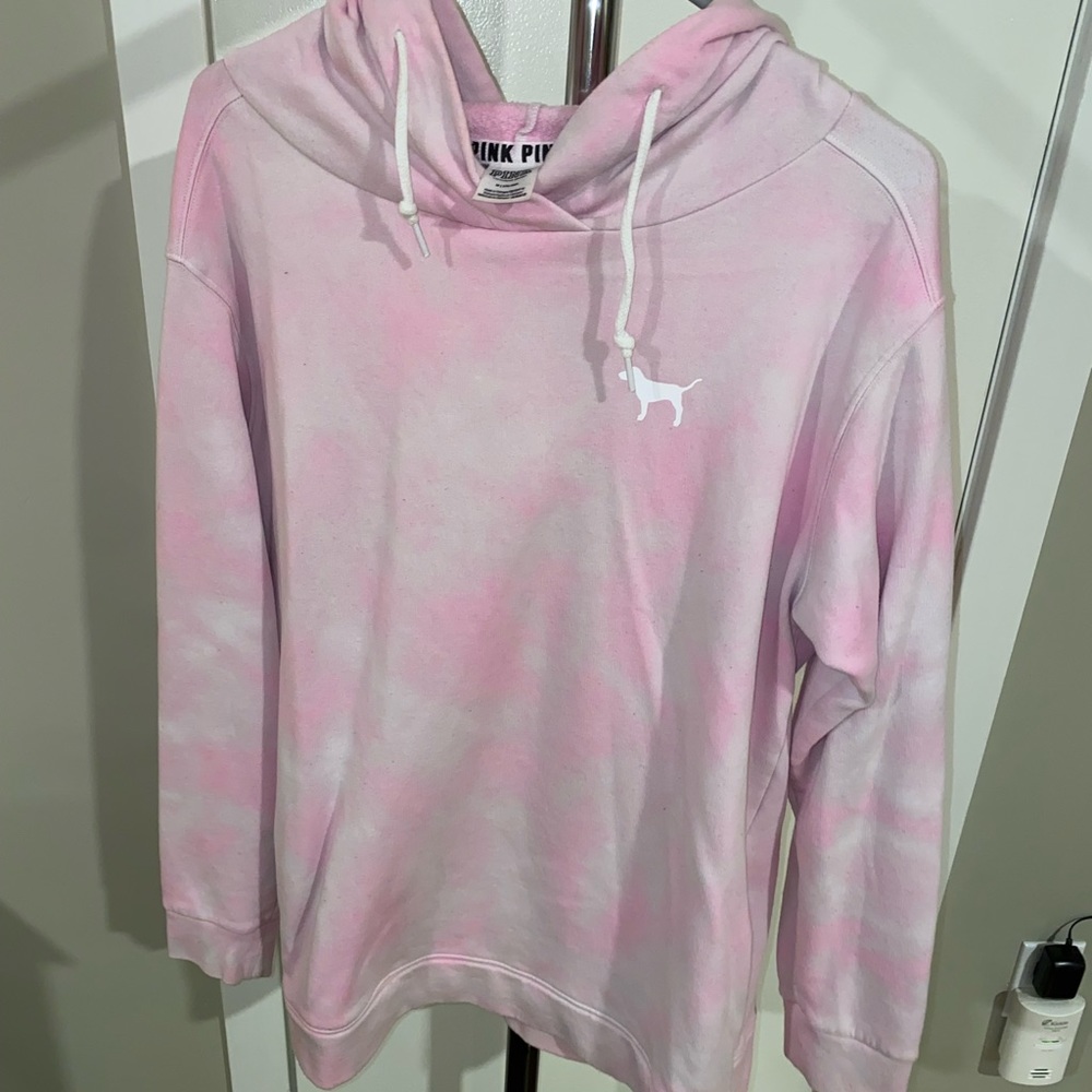 VS OVERSIZED PINK TIE DYE HOODIE